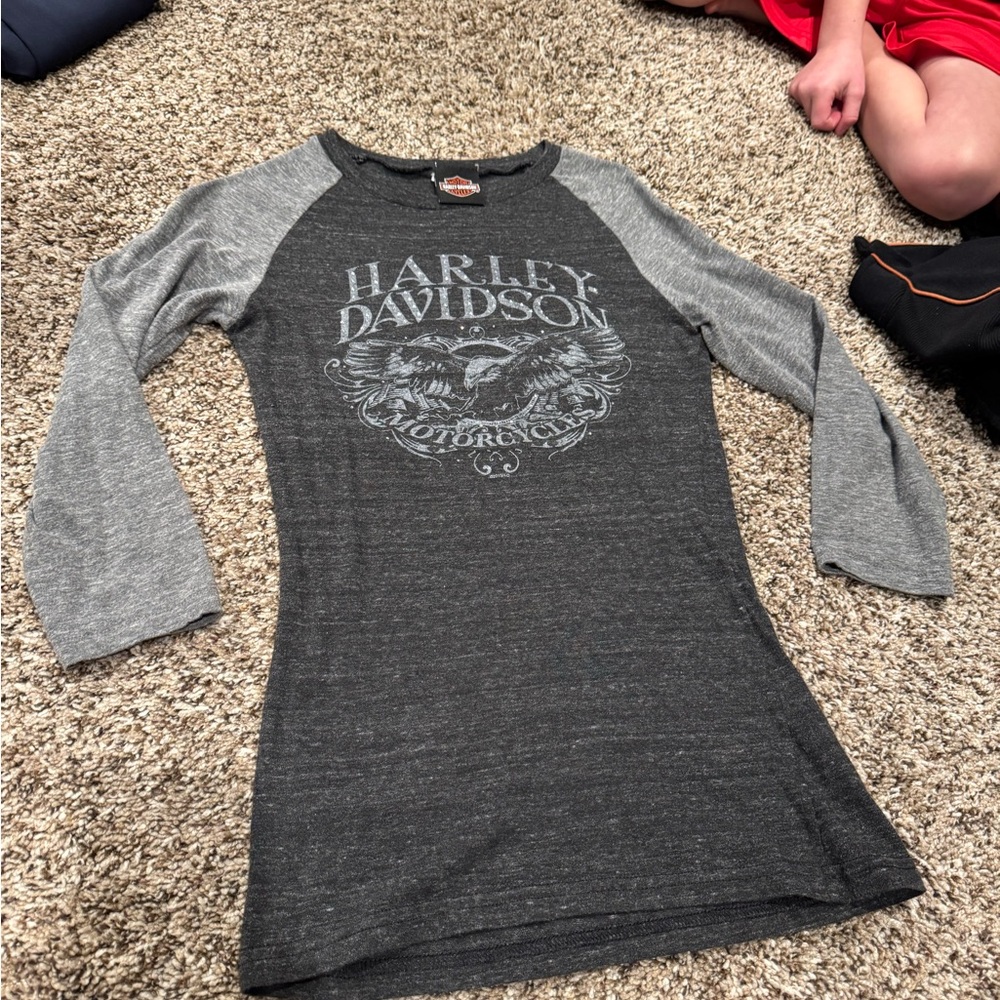 Harley-Davidson Women’s Gray Long Sleeve Shirt